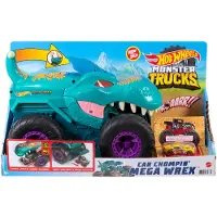 Hot Wheels Monster Camion Dévoreur Wrex: Action & Sons Intenses