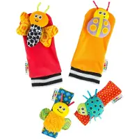 Lamaze Ensemble de hochets pour poignets et pieds - Gardenbug - - UneTaille - Hochet