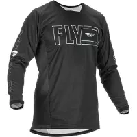 FLY Racing Kinetic Fuel Jersey Black White Taille L