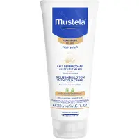 Mustela Lotion corporelle nourrissante pour peaux sèches pour enfants (Lotion nourrissante avec Cold Cream) 200 ml