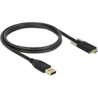 DeLOCK USB-Kabel Supersp. 10Gbps A->C St/St 2 Schraube 1.0m