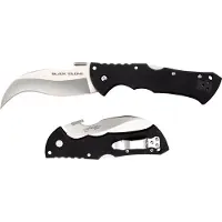 Cold Steel Couteau pliant Black Talon II, lame à dents