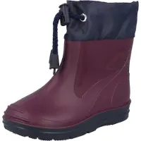 Beck Bottes en caoutchouc bleu foncé / bordeaux