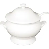 Olympia Marmite à soupe en porcelaine blanche 2,5 litres