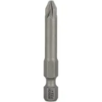 Bosch Lot de 3 embouts de vissage Extra-dure Pozidriv PZ2 à queue 6 pans mâle 1/4 Longueur 49 mm 2607001577