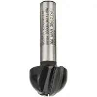 Bosch 2608628370 - Fraise à canneler 8 mm, R1 10 mm, D 20 mm, L 12,4 mm, G 46 mm