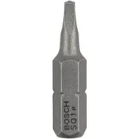 Bosch 2608521108 Embout de vissage R1 25 mm Entraînement ISO 1173 C6.3 queue six-pans mâle 1/4 3 pièces
