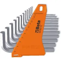 Beta Utensili 2-10 Mm Hex Wrench 12 Units Orange