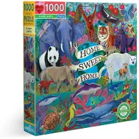 Eeboo Puzzle carré Planète Terre 1000 pièces