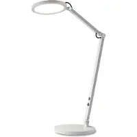 FABAS LUCE Regina - Lampe De Table Réglable Blanche - Led Intégrée 9W À Intensité Variable Cct (3000K, 4000K, 5000K, 6000K)