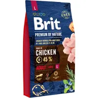 Brit Premium By Nature Adult Large L - Poulet pour chiens adultes de grandes races - 8 kg