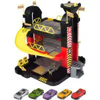 Alltoys Teamsterz garage à 3 étages avec 5 voitures
