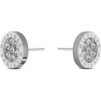 Tommy Hilfiger Boucles d'oreilles 'Crystal' argent