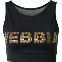 Nebbia Intense Gold Mesh Sports Bra Noir XS Femme