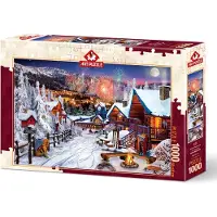 Art puzzle Puzzle Plaisirs d'hiver 1000 pièces