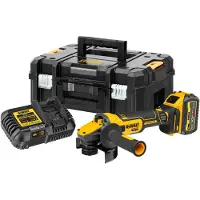 DeWalt Meuleuse Ø125mm 18V DCG409T1-QW Brushless avec un coffret et une batterie 6,0 Ah 54V FLEXVOLT