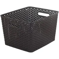 Curver Boîte de rangement RATTAN "Y" STYLE L marron 03612-210