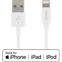 Deltaco câble USB vers Lightning 1m MFi blanc (IPLH-401)