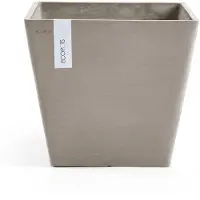 Ecopot's Pot Carré Rotterdam 40 Taupe - 40 X 40 X H. 35 Cm - 37,6 L