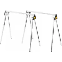 Stanley Tréteaux métal - - STST81337-1 - Pieds pliables - Supportent 340 kg - Barre métallique