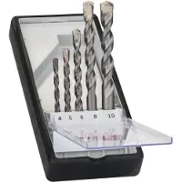 Bosch Robustline Concrete Set Cyl-5 4-8 Mm 5 Pieces Gris,Argenté