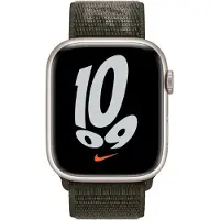 Apple Watch 42/44/45 mm Nylon Sport Loop Nike Bracelet de montre Kaki Cargo