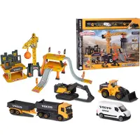 Majorette Jeu De Jeu De Construction De Crérix Majoritaire + 5 Volvo's