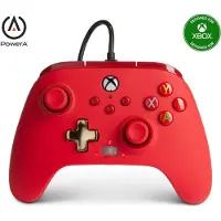 Xbox One Manette filaire améliorée Xbox pour Xbox Séries X/S Rouge