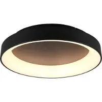 TRIO Plafond Plafond moderne encastrable LED GIRONA noir 671290132