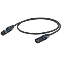Proel Câble de microphone professionnel, 5m, noir (5 m, Câbles XLR)