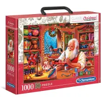 Clementoni 39584 Christmas Collection Santa Works 1000 Teile Puzzle