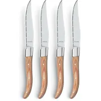 Amefa Royal Steak Naturel 2520 4 couteaux à steak avec boitier en bois