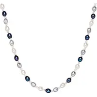 Valero Pearls Chaîne gentiane / argent / blanc
