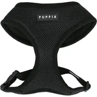 Puppia - Harnais doux - Noir - L