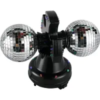 Music Twin Mirror Ball lamp LED (501114) (30 cm), Boule à facettes, Argent