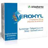 Arkopharma Séroxyl Surmenage & Fatigue Valériane, Vitamine B6 60 gélules