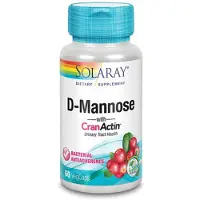 Solaray D-mannose Plus Cranactin 60 Capsules