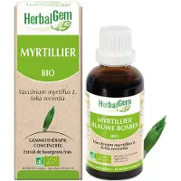 Herbalgem - Myrtillier Bio - Complément Alimentaire - Extrait De Bourgeon Frais - Pour Les Yeux - - 30 ml 30 ml Goutte(S)