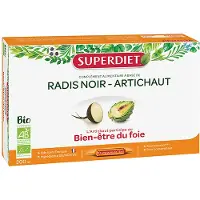 SuperDiet – RADIS NOIR, ARTICHAUT BIO – 20 ampoules de 10 ml 20x10 ml Ampoule(S) Buvable(S)