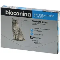 Biocanina Antiparasitaire externe FIPROCAT 50MG 3 pipettes