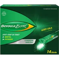 Berocca Boost Effet coup de fouet aide à réduire la fatigue Goût Cola 14 pc(s) Sachet(S)