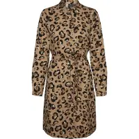 Vero Moda Isa Long Sleeve Dress Marron S Femme