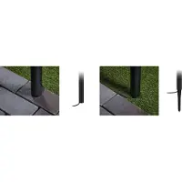 Paulmann LED Poller Außenleuchte Flarea IP65 3,1W Schwarz Aluminium 3000K 20-60cm