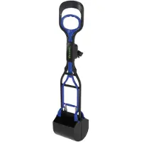 Kerbl Pelle à fumier pour animaux de compagnie 71x13x14cm Bleu et noir