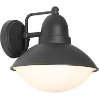 QAZQA Applique murale extérieure moderne noire IP44 - Marcel