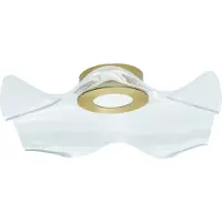 Nova Luce Siderno LED Plafonnier Ondulé Clair, Or