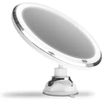 Gillian Jones Suction Cup Led Touch 5x Makeup Mirror Argenté Femme