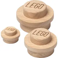 LEGO Ensemble de patères en bois - chêne clair