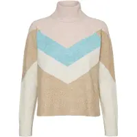 Vero Moda Doffy High Neck Sweater Multicolore L Femme