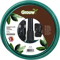 Grouw TUYAU D'ARROSAGE 1/2" 20M AVEC KIT D'ACCOUPLEMENT (20 m, 12.70 mm)